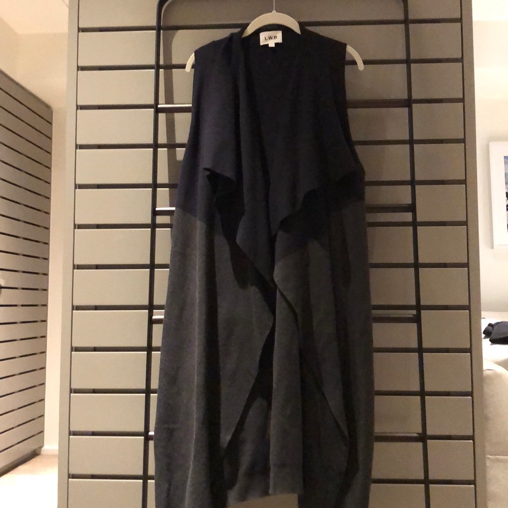 Life With Bird Sleeveless Long Cardigan